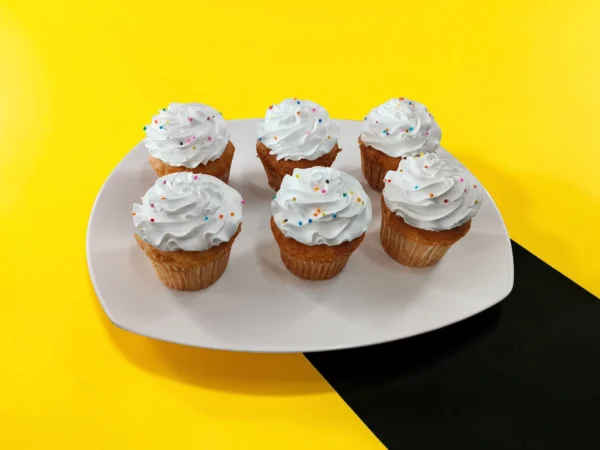 Assorted Box Of Vanilla Cupcake Combo [Pack of 6]