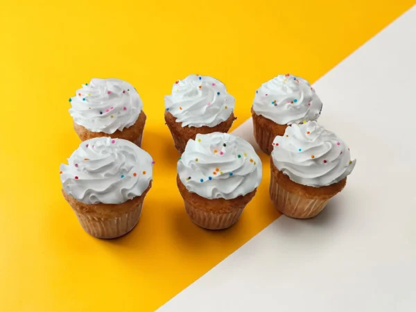 Assorted Box Of Vanilla Cupcake Combo [Pack of 6]